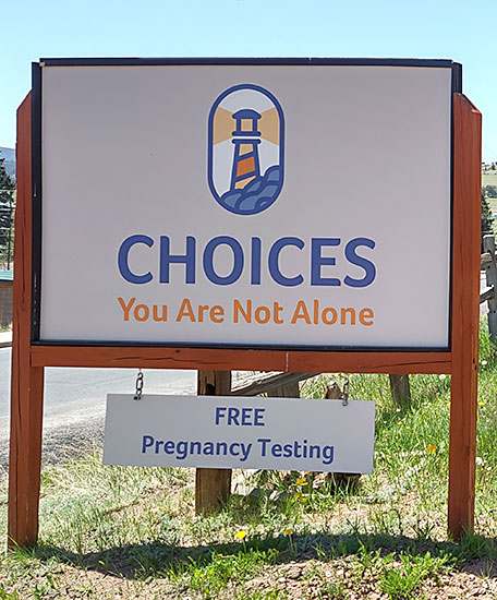 choices-pregnancy-resources-cripple-creek-sign